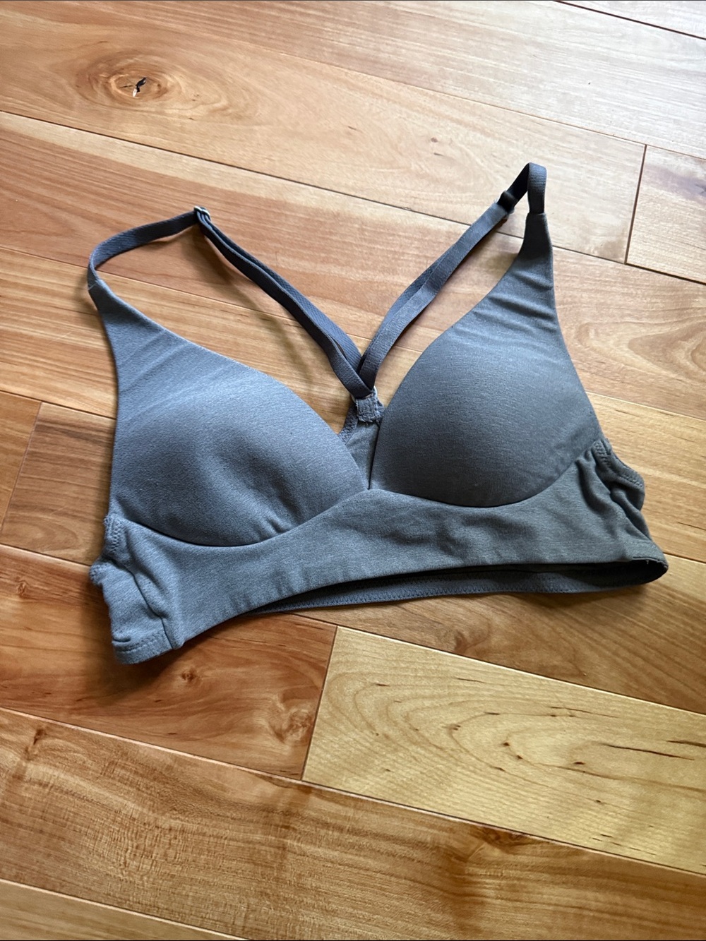 SO Gray Wireless Lightly Padded Bralette
